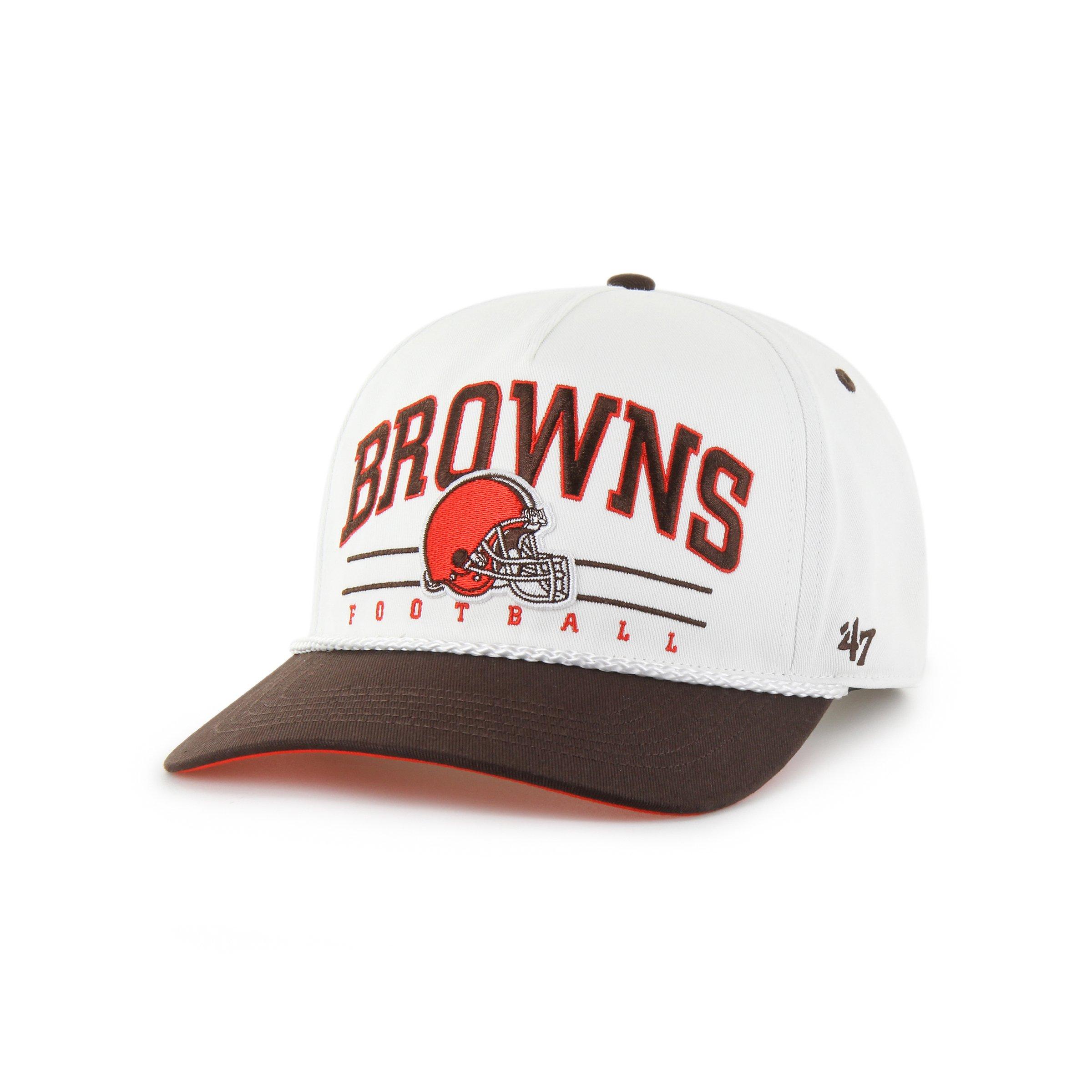 47 Cleveland Browns Roscoe Hitch Snapback Cap - White - WHITE